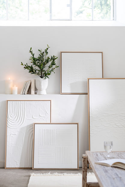 Wandbild Lauwra Kanevas Weiß