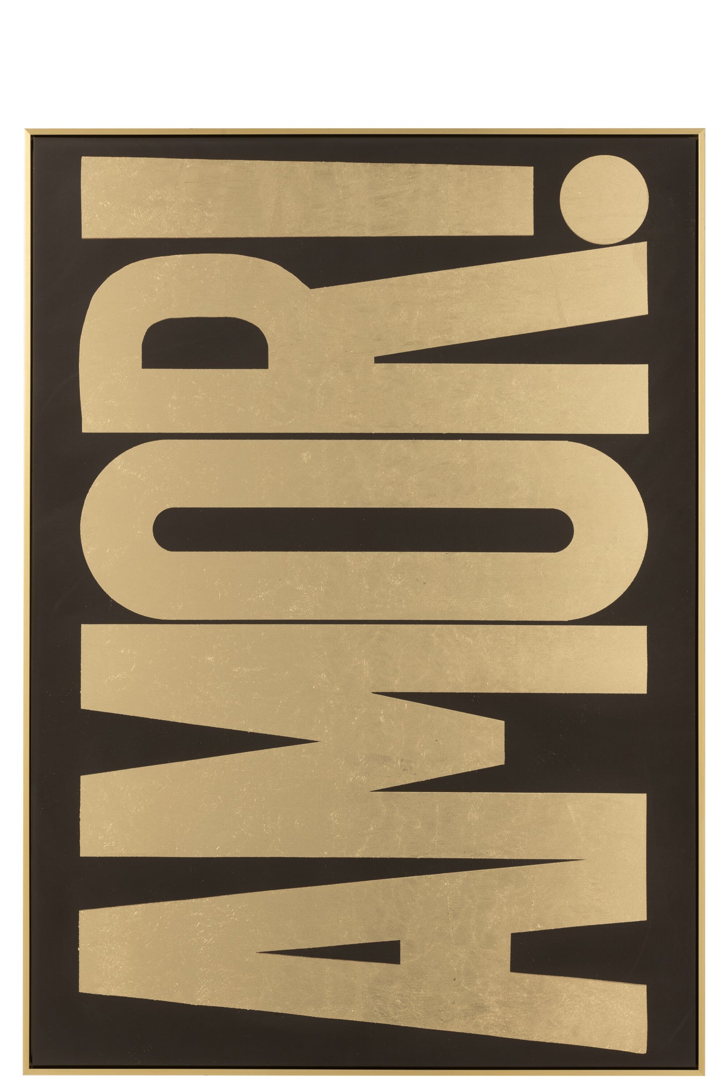 wandbild rechteckig zora ps schwarz/goldfarben